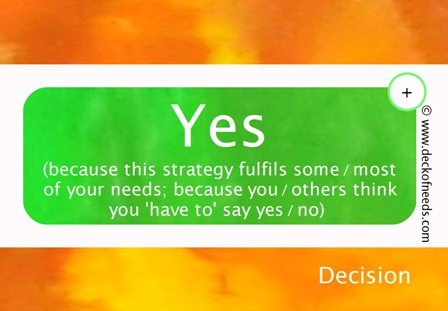 Yes-Card Frontside