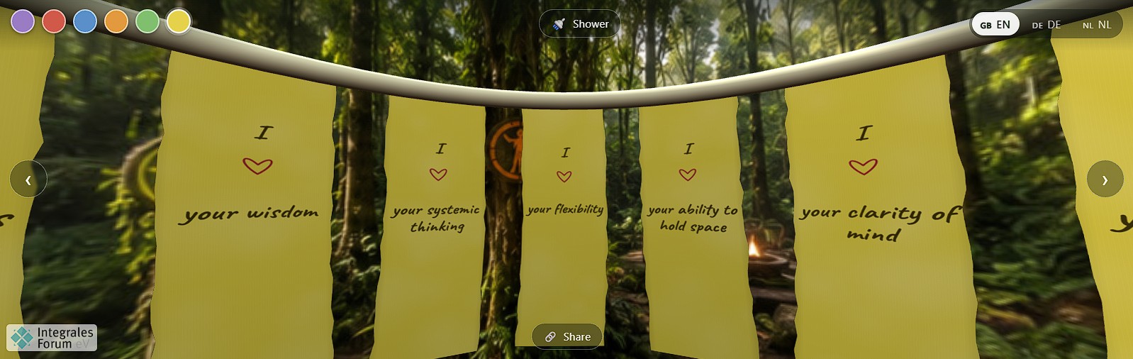Integral Love Shower Moved Banner